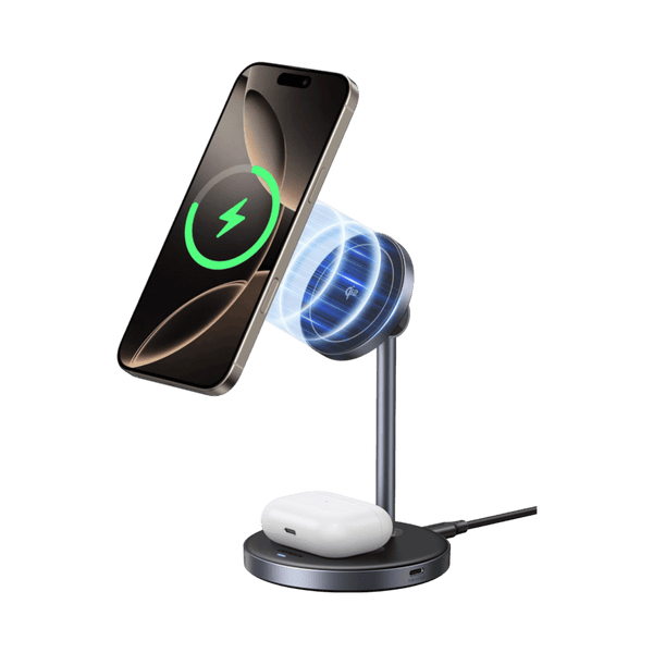 UGREEN Qi2 MagFlow iPhone Ladestation 90° verstellbar