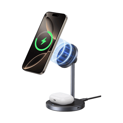 UGREEN Qi2 MagFlow iPhone Ladestation 90° verstellbar