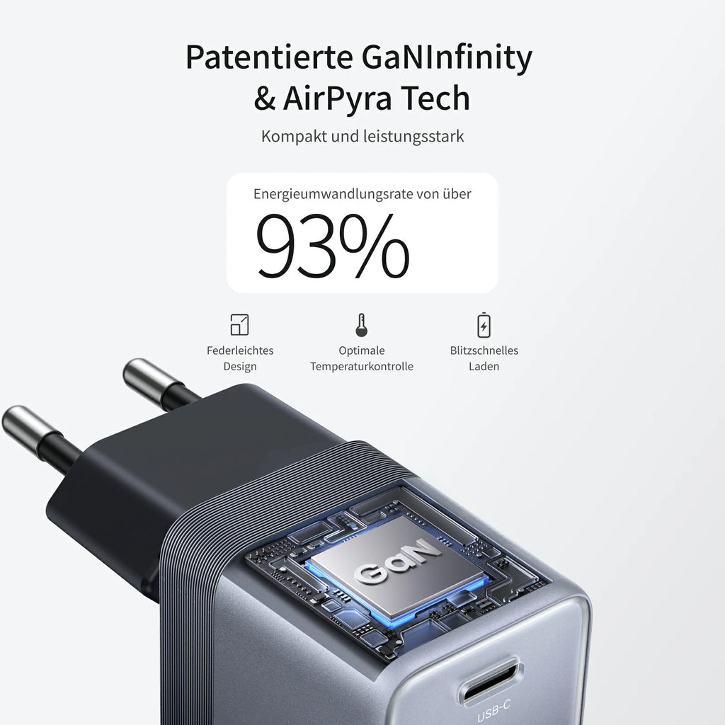 UGREEN Nexode Air USB - C Ladegerät (45W, GaN, Klappstecker) - Ladegerät