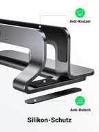 UGREEN Vertikaler Laptopständer mit Thermischer Basis (Grau)