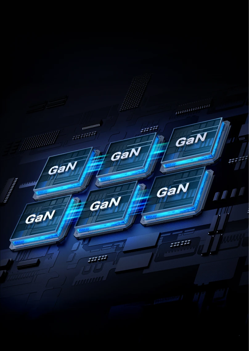 Das UGREEN Nexode 500 W 6-Port GaN Desktop Schnell-Ladegerät nutzt smarte GaN-Technologie mit 6 GaN Infinity-Chips, um schnelles und effizientes Laden durch intelligente Leistungszuweisung über alle Ports hinweg zu gewährleisten. Es bietet eine Ladeeffizienz von bis zu 95 %, eine fortschrittliche Wärmeableitung und ein platzsparendes Design, was es zur idealen Wahl für jeden Arbeitsplatz macht.