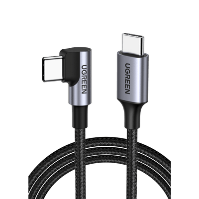 UGREEN 60 W USB-C PD 3.0 QC 4.0 Ladekabel Winkel 90 Grad