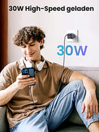 UGREEN Nexode 30W USB C Ladegerät With GaN II Tech+60W USB-C Ladekabel(1m)