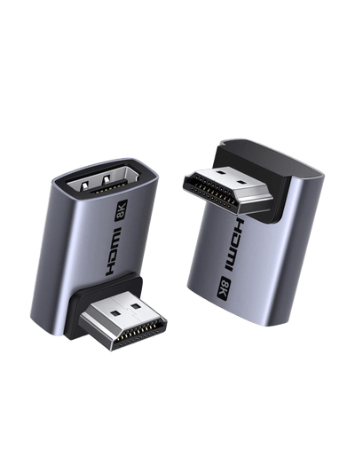 UGREEN 8K HDMI-Winkeladapter (90°/270°, 8K 60Hz, 48 Gbps, 2 Stück)
