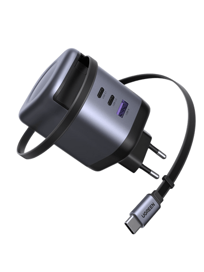 UGREEN Nexode Ladegerät (100W) mit ausziehbarem USB-C-Kabel
