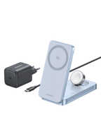 UGREEN MagFlow 3 - in - 1 Magnetisches Kabelloses Ladegerät (Qi2 25W, MagSafe - kompatibel) - Ladegerät