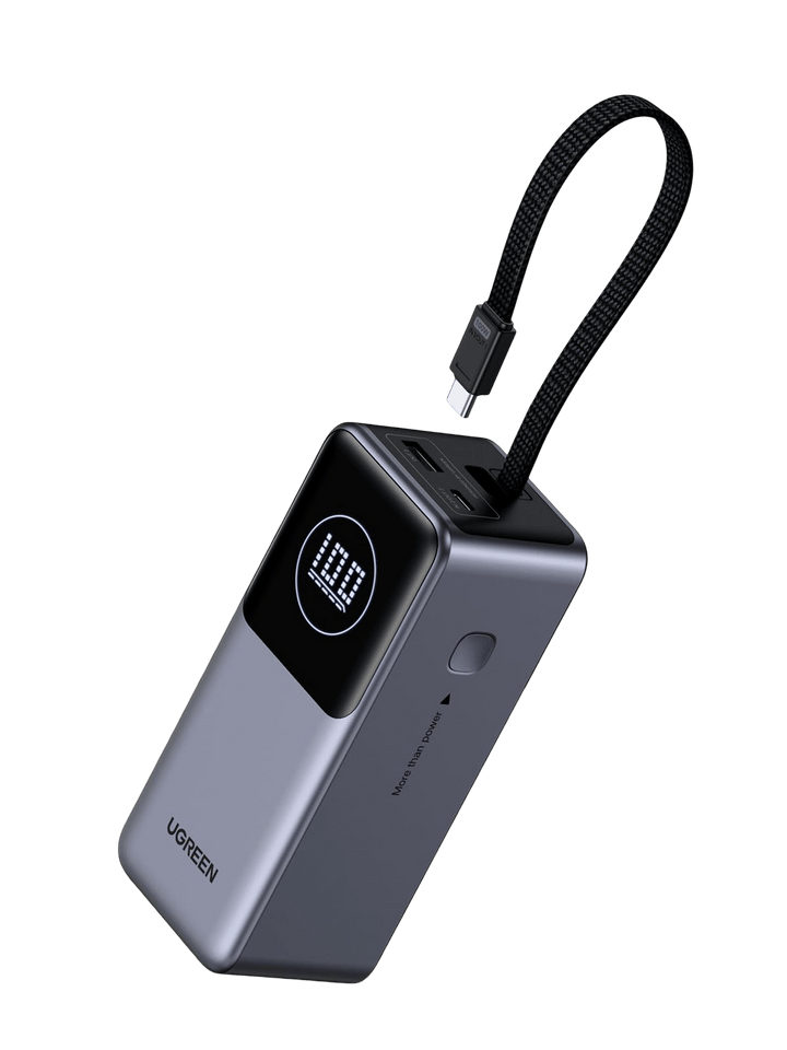 UGREEN Nexode Powerbank (20000mAh, 130W) mit integriertem Kabel - Powerbank