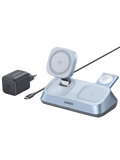 UGREEN MagFlow 3-in-1 Magnetisches Kabelloses Desktop Ladegerät (Qi2 25W, MagSafe-kompatibel)
