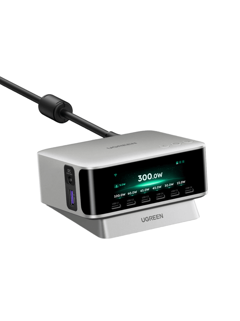 [Vorbestellung] UGREEN Nexode Pro Smart-Display-Desktop-Ladegerät (300 W, 8 Anschlüsse, GaN, 5 Lademodi)
