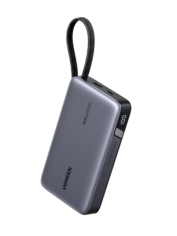 UGREEN Nexode Powerbank (20000mAh, 145W, ntegriertem Kabel) - Powerbank