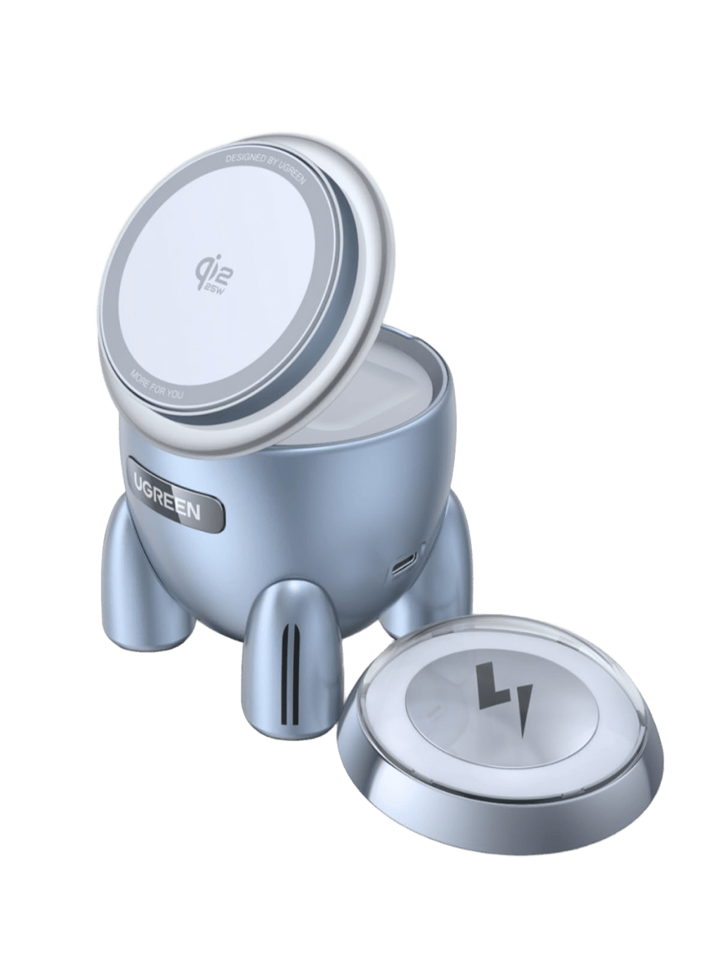 UGREEN Uno 2 - in - 1 Magnetische Powerbank (30W, MagSafe - kompatibel) - Ladegerät