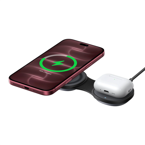UGREEN MagFlow Magnetisches Kabelloses Ladegerät (2-in-1, klappbar, Qi2 25 W, 30 W USB-C-Eingang)