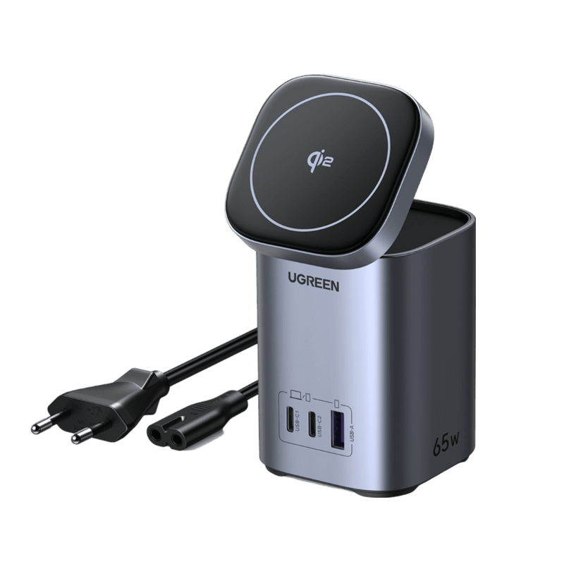 UGREEN Nexode USB-C Ladegerät (65W, 4-IN-1, Qi2)
