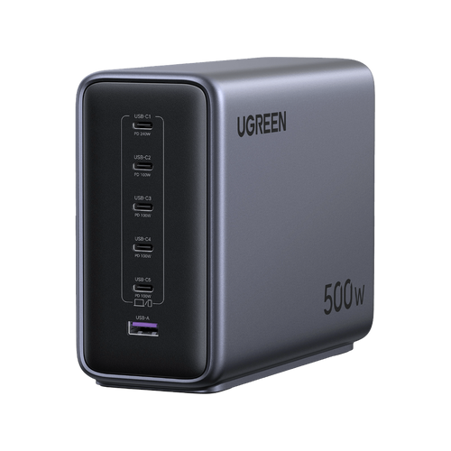 UGREEN Nexode Schnell-Ladegerät (500W,  6-Port, GaN)
