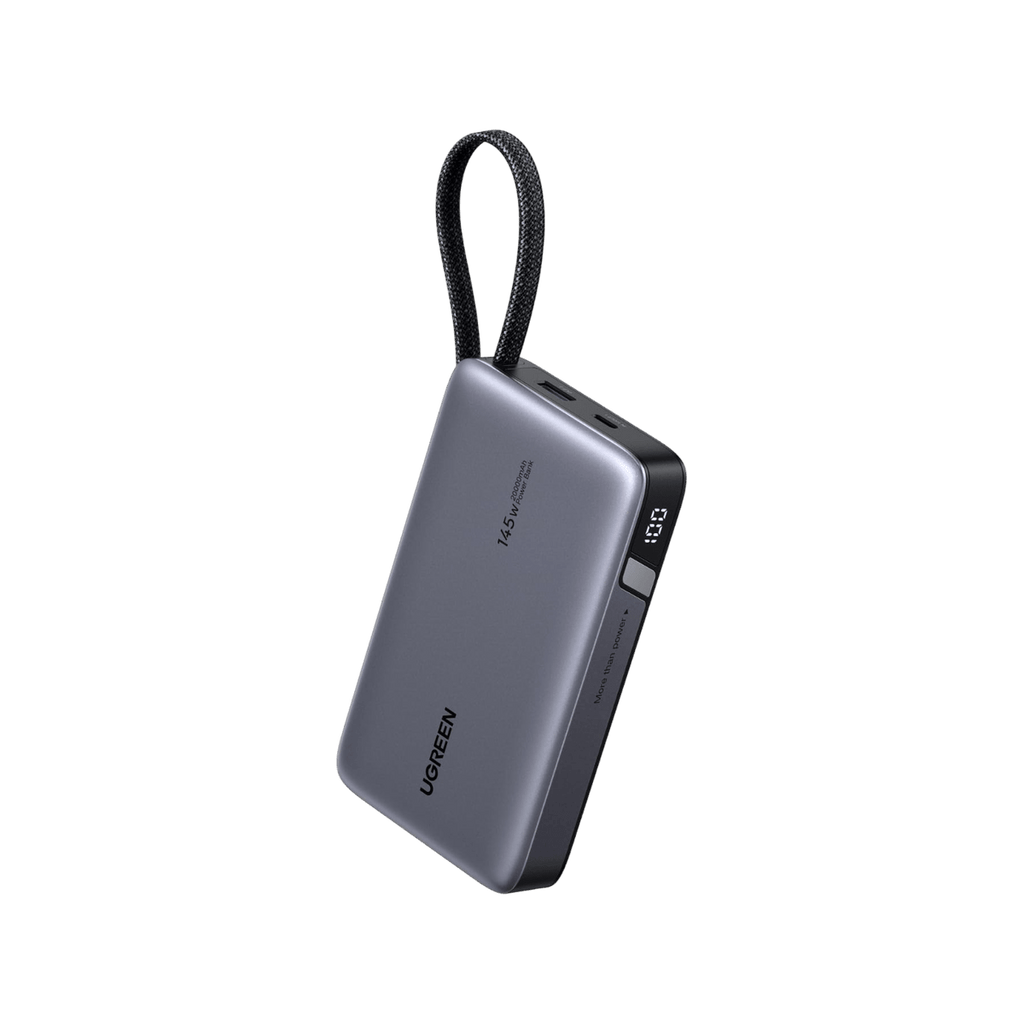 UGREEN Nexode Powerbank (20000mAh, 145W, integriertem Kabel) - Powerbank