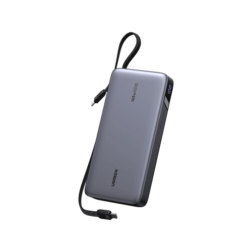 UGREEN Nexode Powerbank (25000mAh, 165W, 2 integrierte USB-C Kabel)