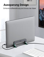 UGREEN Vertikaler Laptopständer mit Thermischer Basis (Grau)
