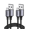 UGREEN USB auf USB-C Nylon Schnellladekabel Kabel 2 Stück