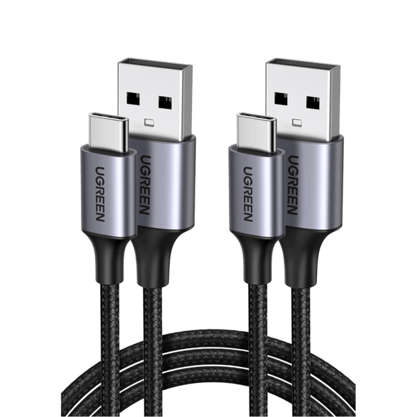 UGREEN USB auf USB-C Nylon Schnellladekabel Kabel 2 Stück