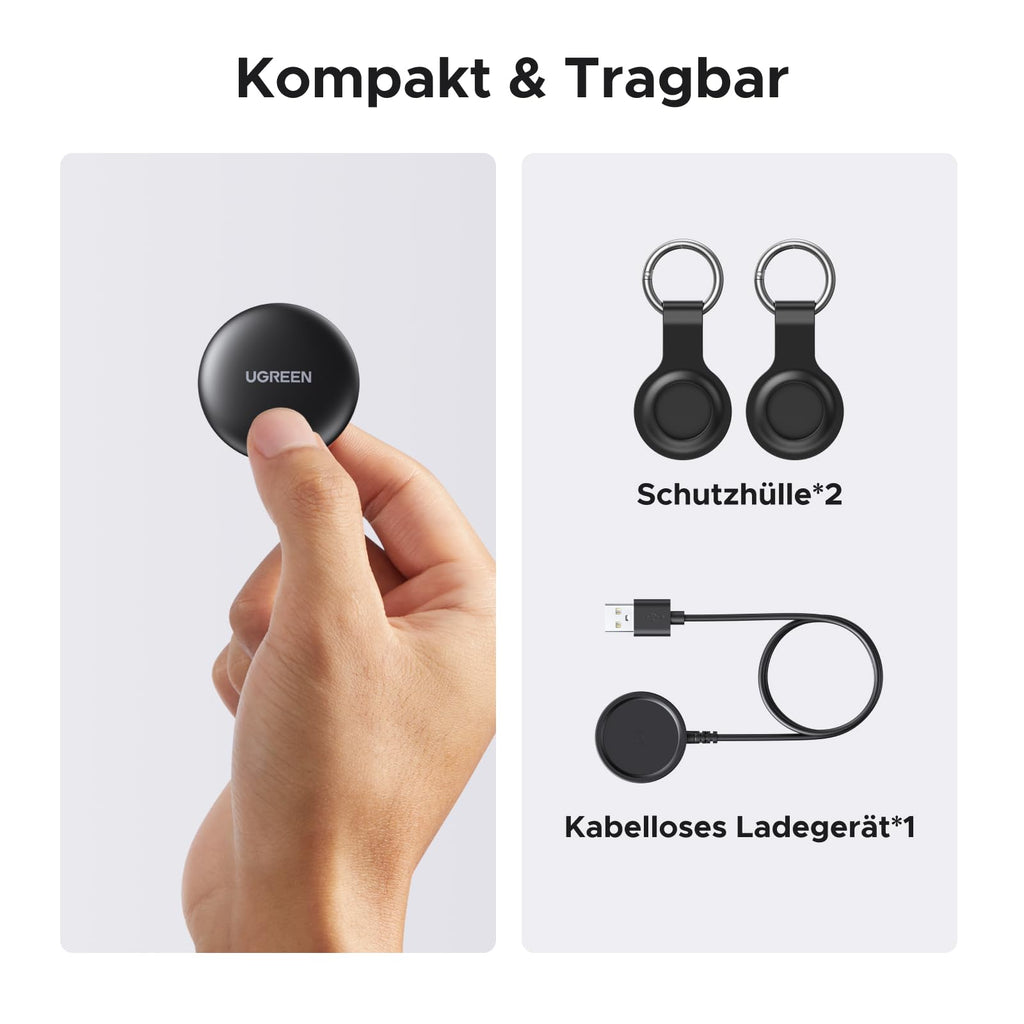 UGREEN FineTrack Mini (2er Pack) kabelloses Laden, Apple Find My (nur iOS)