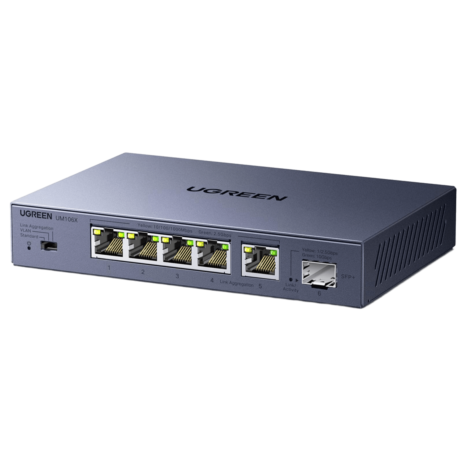 UGREEN 2,5G - LAN - Switch (5 x 2,5G - Ports, 1 x 10G - SFP+) - Switch