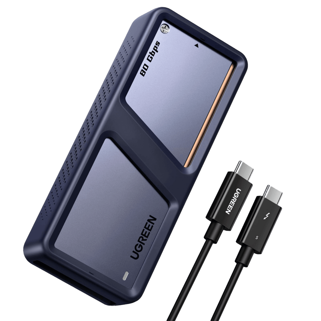 UGREEN M.2 NVMe SSD Gehäuse ( 64 Gbit/s, 8TB, Thunderbolt 5 & USB4, M.2-2280 ) - Festplattengehäuse