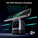 Qi2-15W-Laden mit dem UGREEN Uno Magnetisches Kabelloses Ladegerät (15W, 2-IN-1), einem wireless charger, der MagSafe-fähige Geräte für schnelles und stabiles kabelloses Aufladen unterstützt