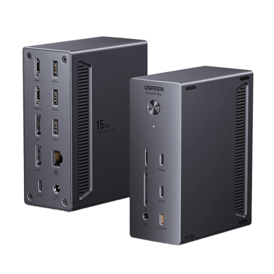 UGREEN DisplayLink 15-in-1 Dockingstation (8K 60Hz, Quad Display, 2,5GbE, 150W Netzteil)