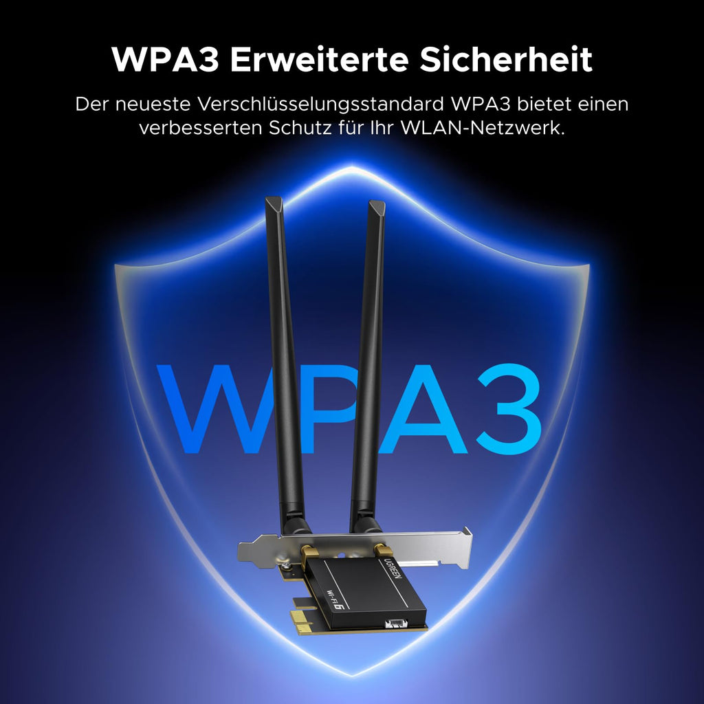 UGREEN AX1800 PCIe WLAN Karte für PC Netzwerkkarte
