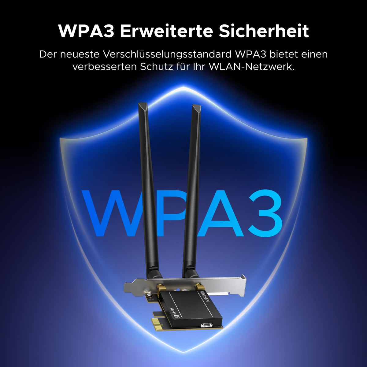 UGREEN AX1800 PCIe WLAN Karte für PC Netzwerkkarte