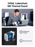 UGREEN USB-C Ladegerät 65W 3-Port PD Charger+60W USB C Kabel(1m)
