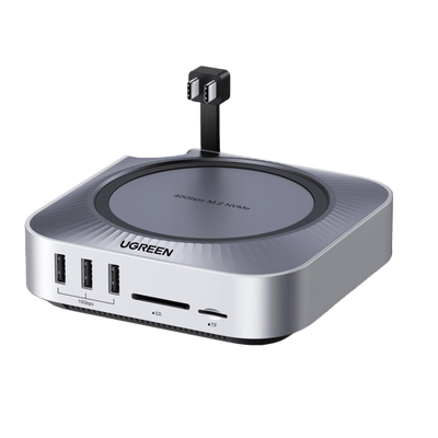 UGREEN Mac Mini M4 Dock mit M.2-NVMe-SSD-Gehäuse (40Gbit/s, 5x10Gbit/s USB, 8K HDMI)