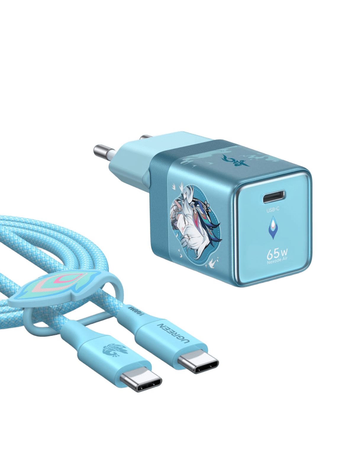 UGREEN x Honkai: Star Rail Nexode Air Mini-Ladegerät (65 W, GaN, USB-C-Kabel, TÜV-zertifiziert)