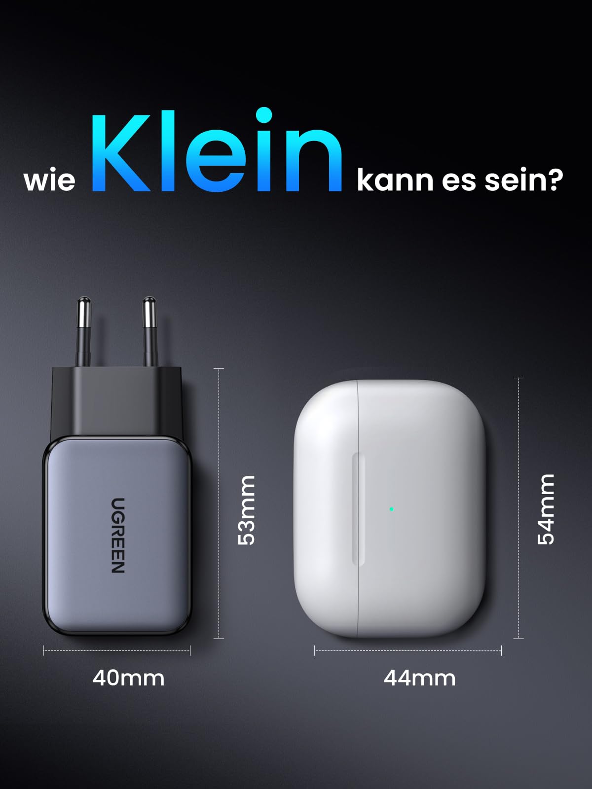 UGREEN Nexode X 65 W USB-C GaN Ladegerät (3-Ports), wie Klein kann es sein?
