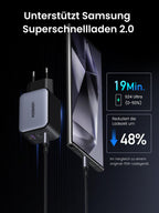 UGREEN Nexode X 65 W USB-C GaN Ladegerät (3-Ports) - Unterstutzt Samsung Superschnellladen 2.0