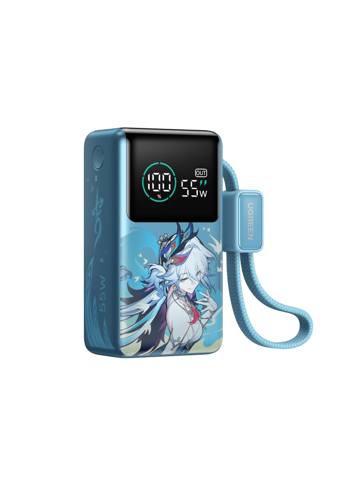 UGREEN Nexode Pro Honkai: Star Rail Edition Powerbank (10.000 mAh, 55 W, integriertes USB-C-Kabel) - Powerbank