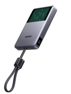 UGREEN MagFlow Pro Magnetische Powerbank (10.000 mAh, Qi2 25 W, integriertes 45-W-USB-C-Kabel)