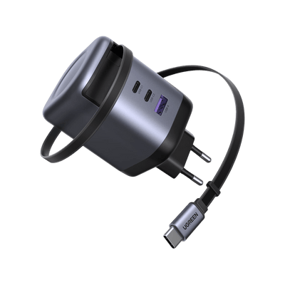 UGREEN Nexode Ladegerät (100W) mit ausziehbarem USB-C-Kabel