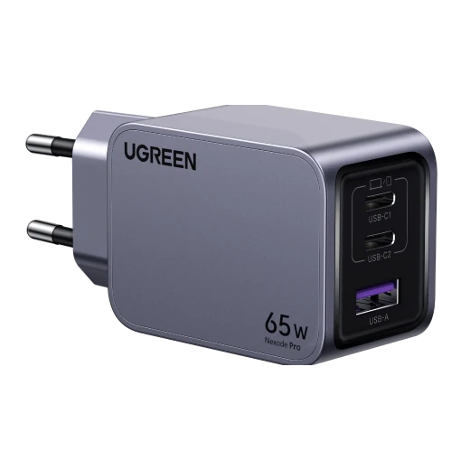 65W 3-Port GaN Schnellladegerät