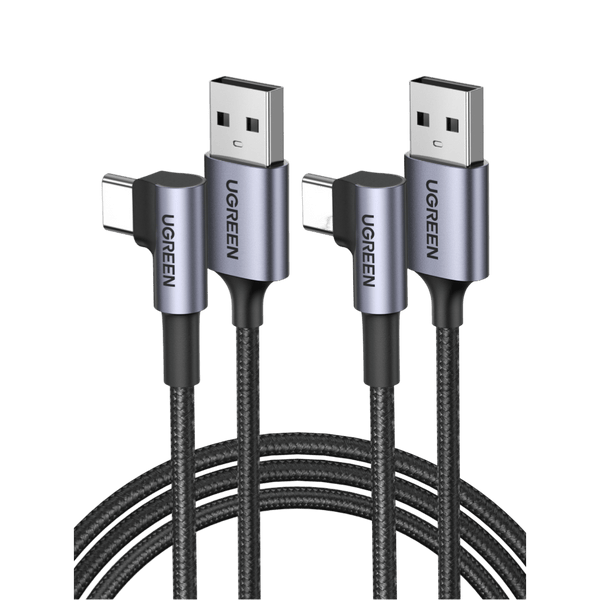 UGREEN USB-C Ladekabel Winkel 90 Grad (1M+2M)