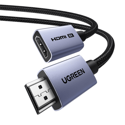 UGREEN HDMI-2.1-Verlängerungskabel (8K 60Hz, 48 Gbps, Stecker auf Buchse)