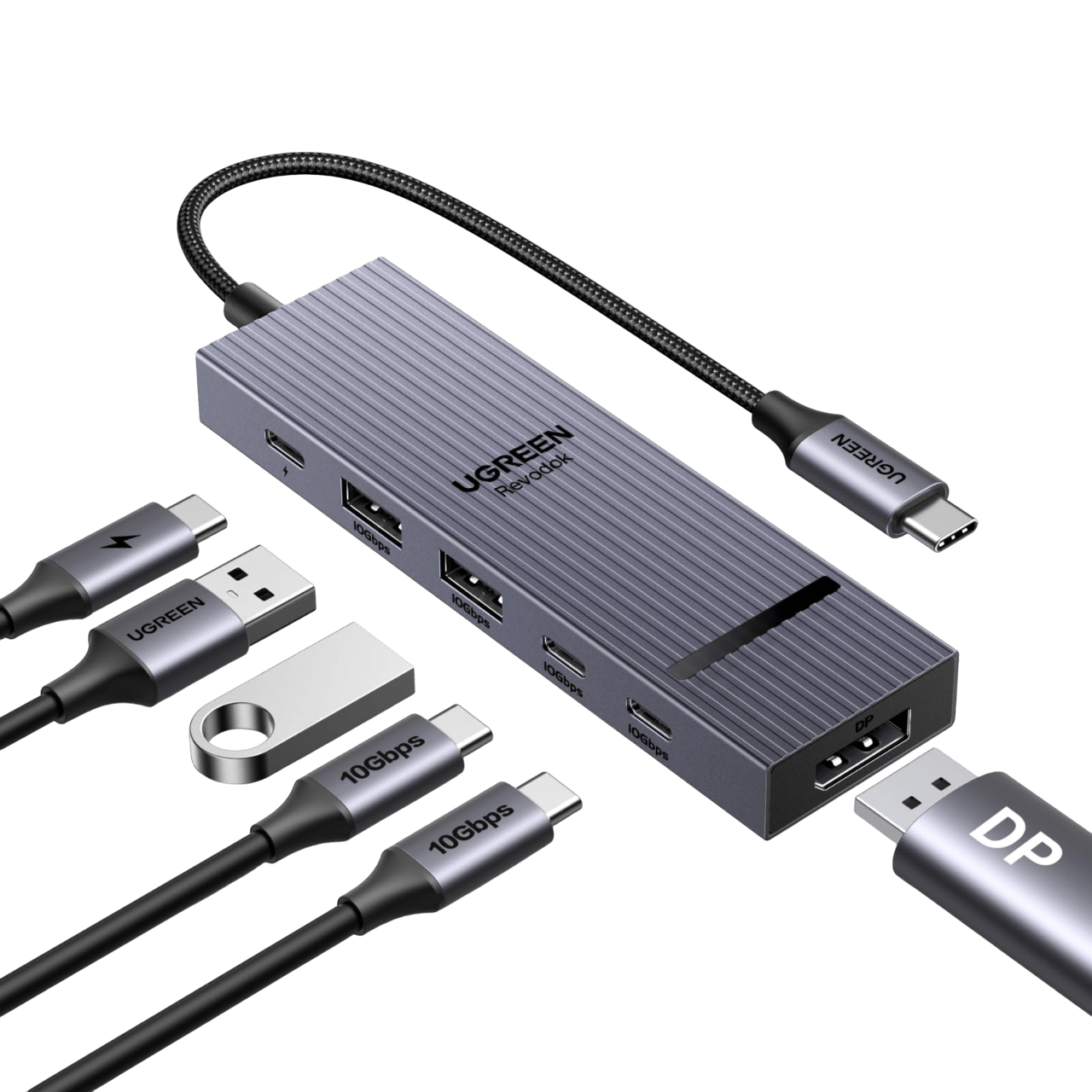 UGREEN Revodok Pro 1062 Dockingstation (6 Ports, 4K@60Hz, 10Gbps, 100W)