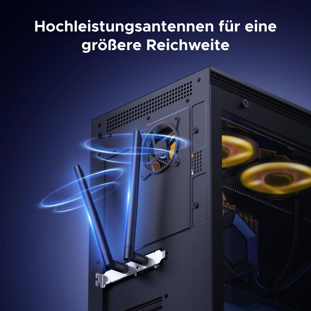 UGREEN AX1800 PCIe WLAN Karte für PC Netzwerkkarte