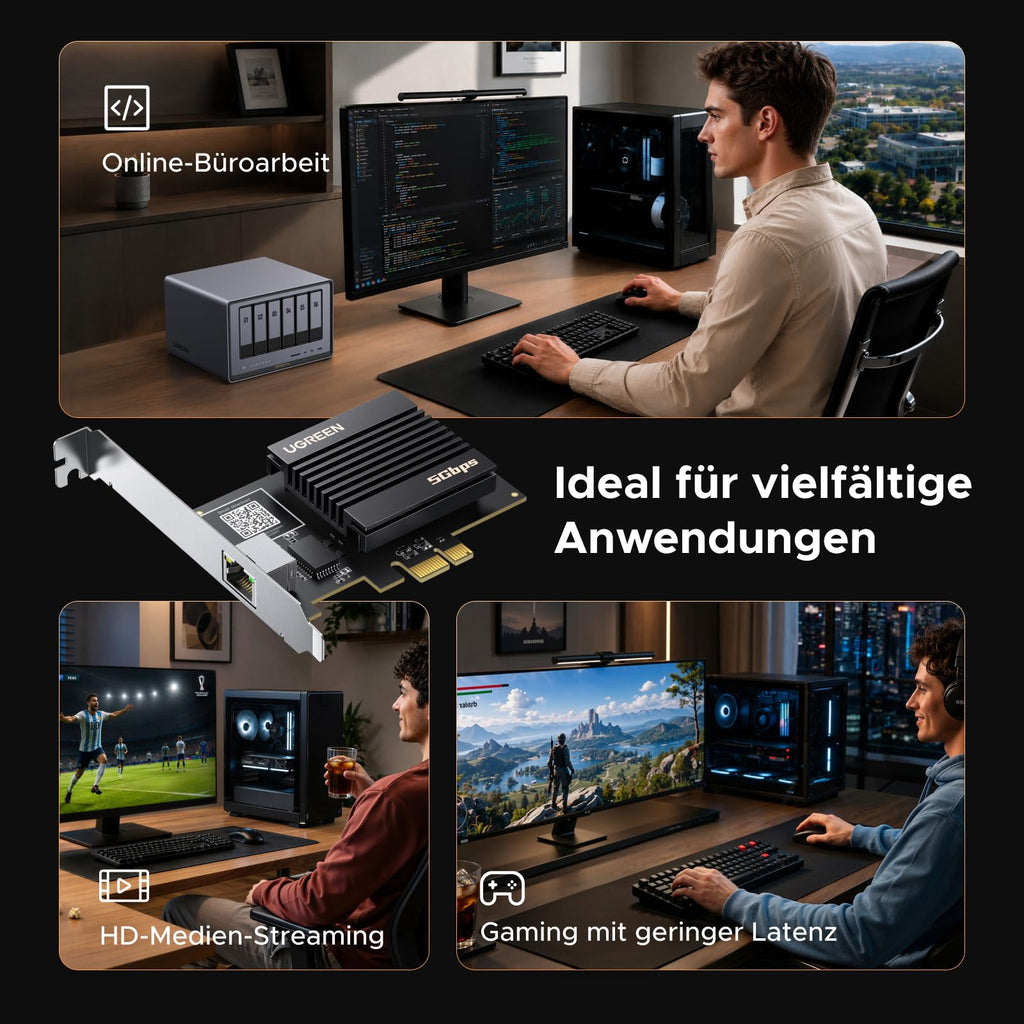 UGREEN PCIe Netzwerkkarte 5Gbps Netzwerkkarte PC