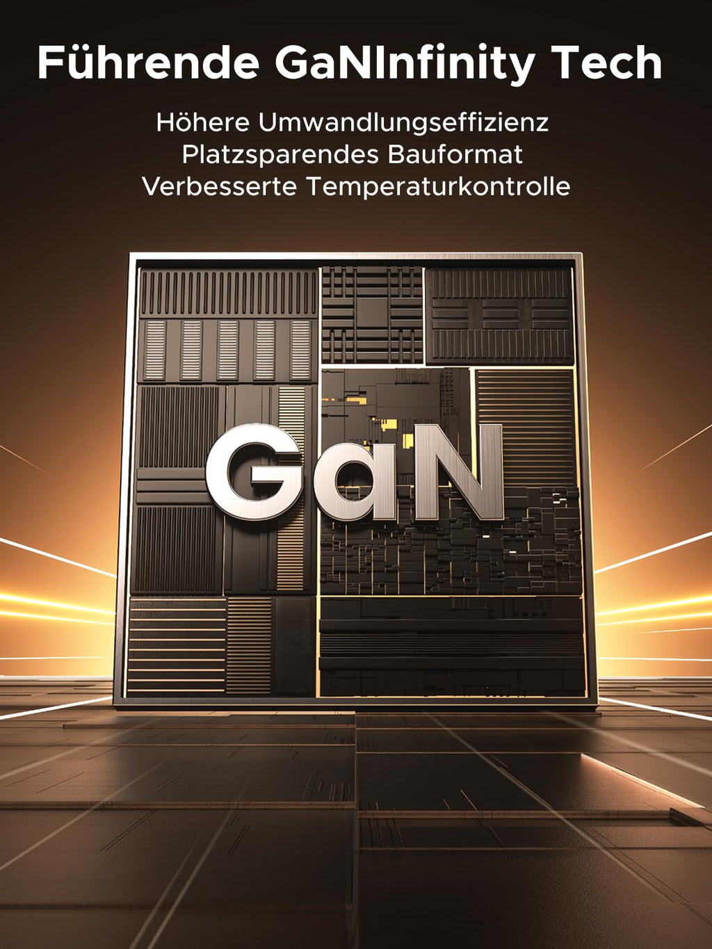 UGREEN Nexode 65W Reiseladegerät mit ausziehbarem USB-C-Kabel – intelligentes Reiseladegerät mit Echtzeit-Temperaturerkennung für sicheres Laden und effiziente Wärmeableitung unterwegs.