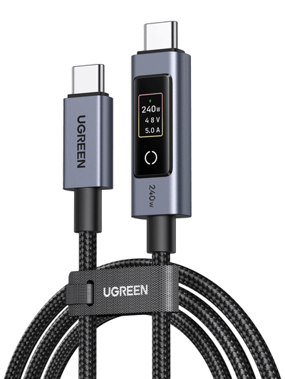 UGREEN Nexode Smart-Display-USB-C-Kabel (240 W, PD 3.1, 1 m / 2 m)