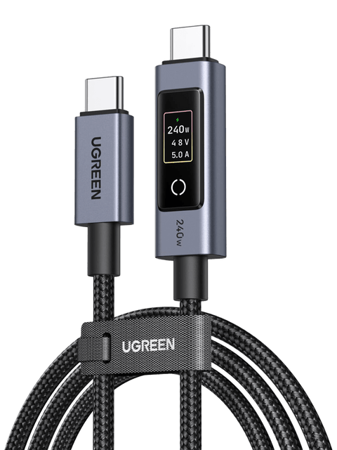 UGREEN Nexode Smart-Display-USB-C-Kabel (240 W, PD 3.1, 1 m / 2 m)