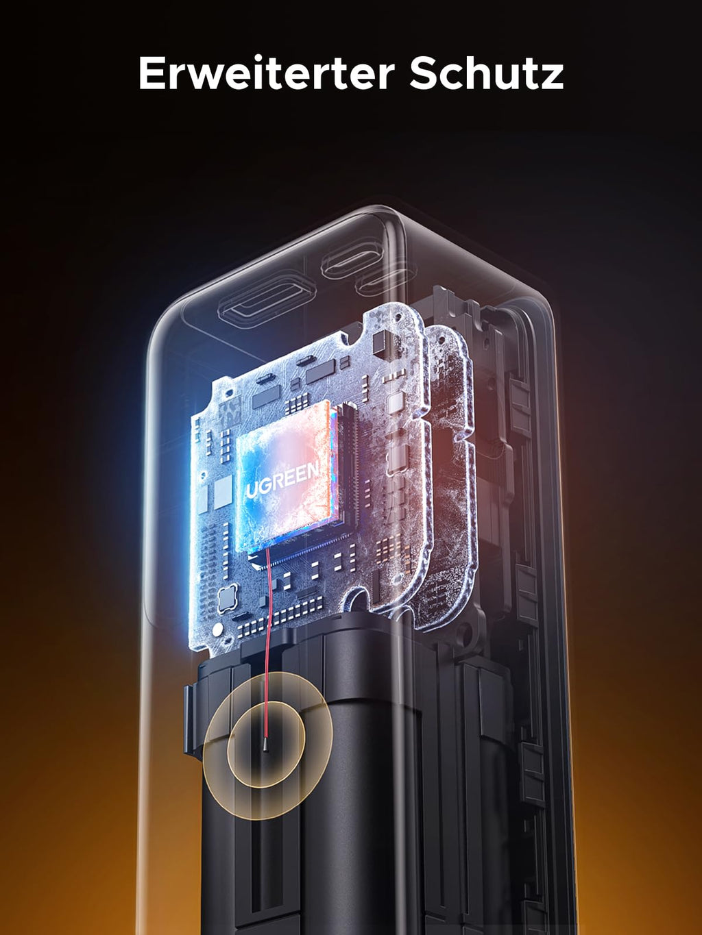 UGREEN Nexode Powerbank 20000mAh 165W mit ausziehbarem USB-C-Kabel – langlebiges Reiseladegerät mit Stromzellen in Automobilqualität für jede Reise, über 1.000 Ladezyklen bei 70 % Kapazität