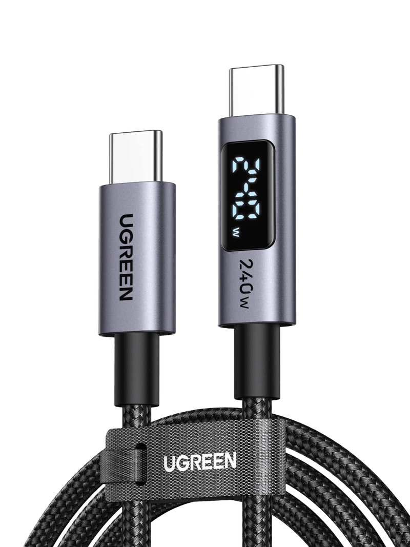 UGREEN USB-C Kabel (240W, Digital Display, E-Marker Chip)