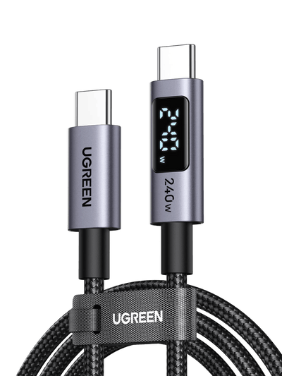UGREEN USB-C Kabel (240W, Digital Display, E-Marker Chip)